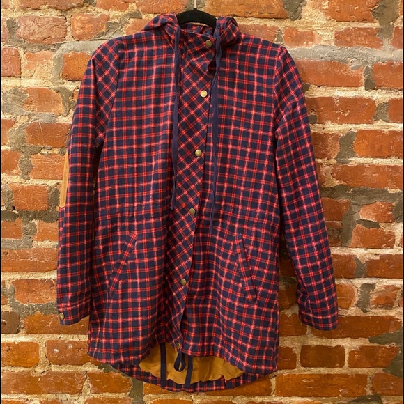 ModCloth Jacket Living Lodge Plaid Red Flannel - Picture 2 of 16